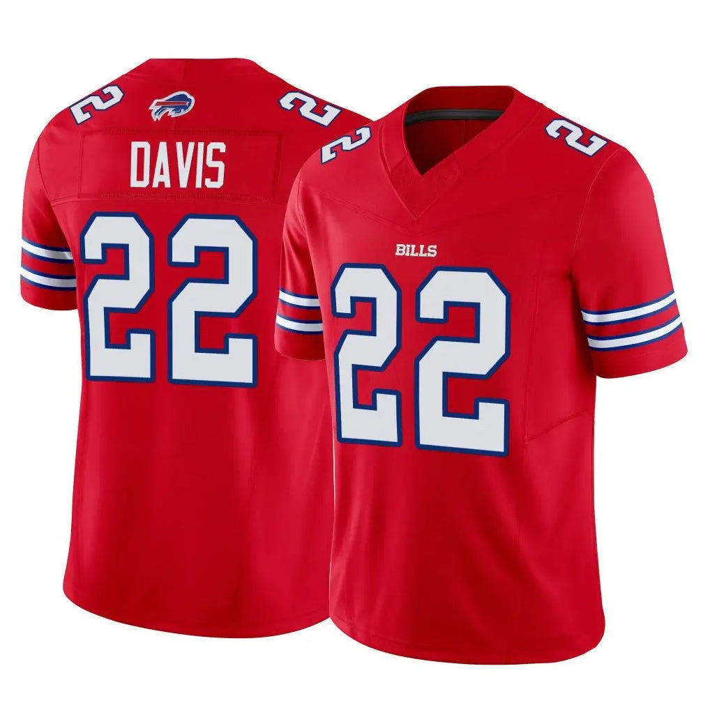 harde B.Bills #22 Ray Davis Player Red Vapor F.U.S.E. Limited Stitched Jerseys