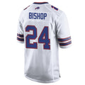 harde B.Bills #24 Cole Bishop Player White Home Game Stitched Jerseys