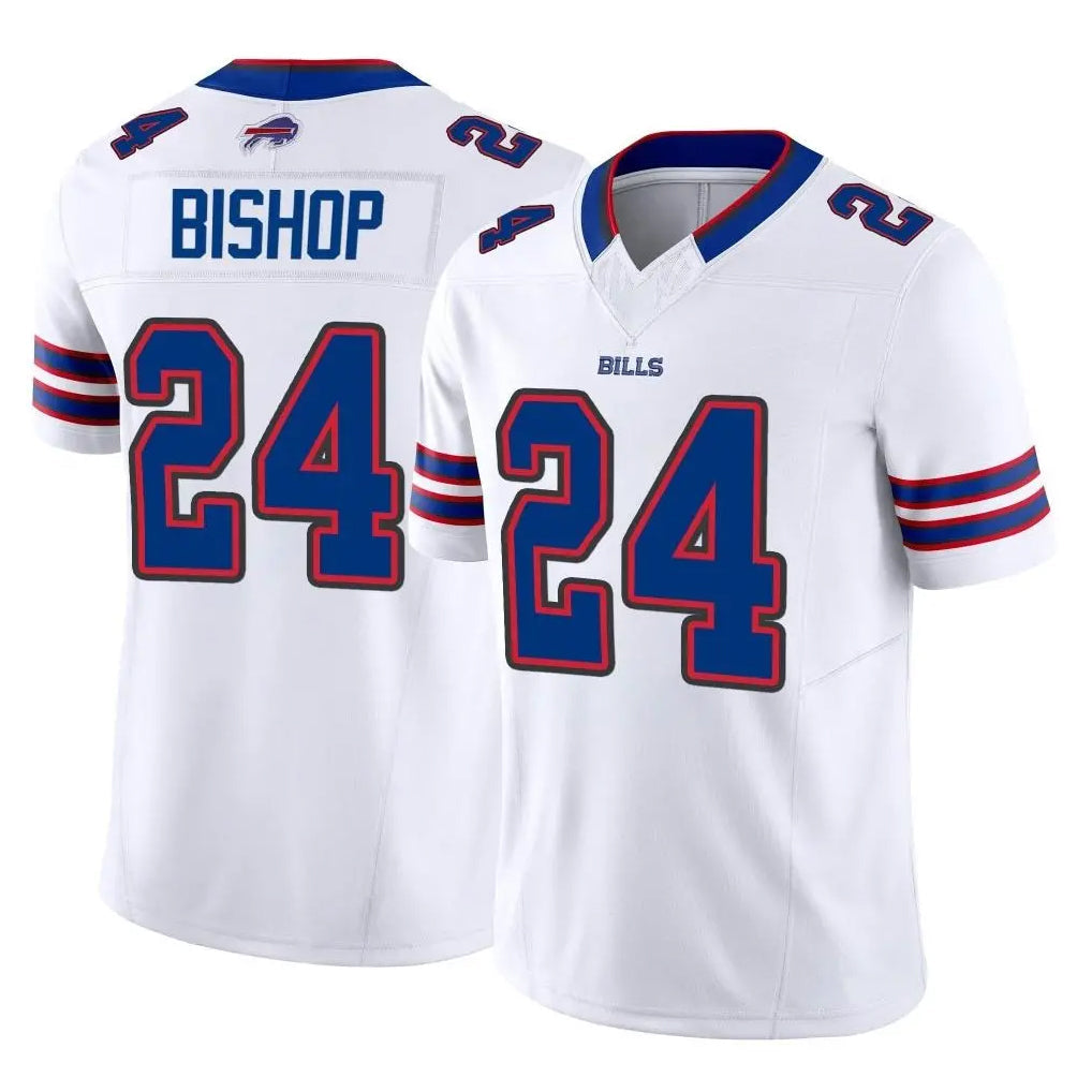 harde B.Bills #24 Cole Bishop Player White Vapor F.U.S.E. Limited Stitched Jerseys