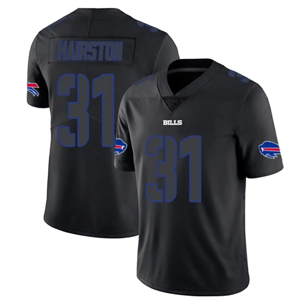 harde B.Bills #31 Maxwell Hairston Player Black Impact Limited Home Game Stitched Jerseys