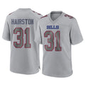 harde B.Bills #31 Maxwell Hairston Player Gray Fashion Home Game Stitched Jerseys