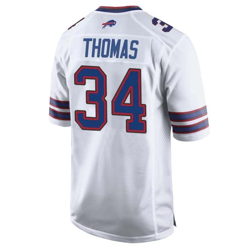 harde B.Bills #34 Thurman Thoma Player White Home Game Stitched Jerseys