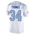 harde B.Bills #34 Thurman Thomas Player White Rivalries Collection Vapor Limited Stitched Jerseys