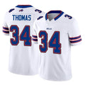 harde B.Bills #34 Thurman Thomas Player White Vapor F.U.S.E. Limited Home Game Stitched Jerseys
