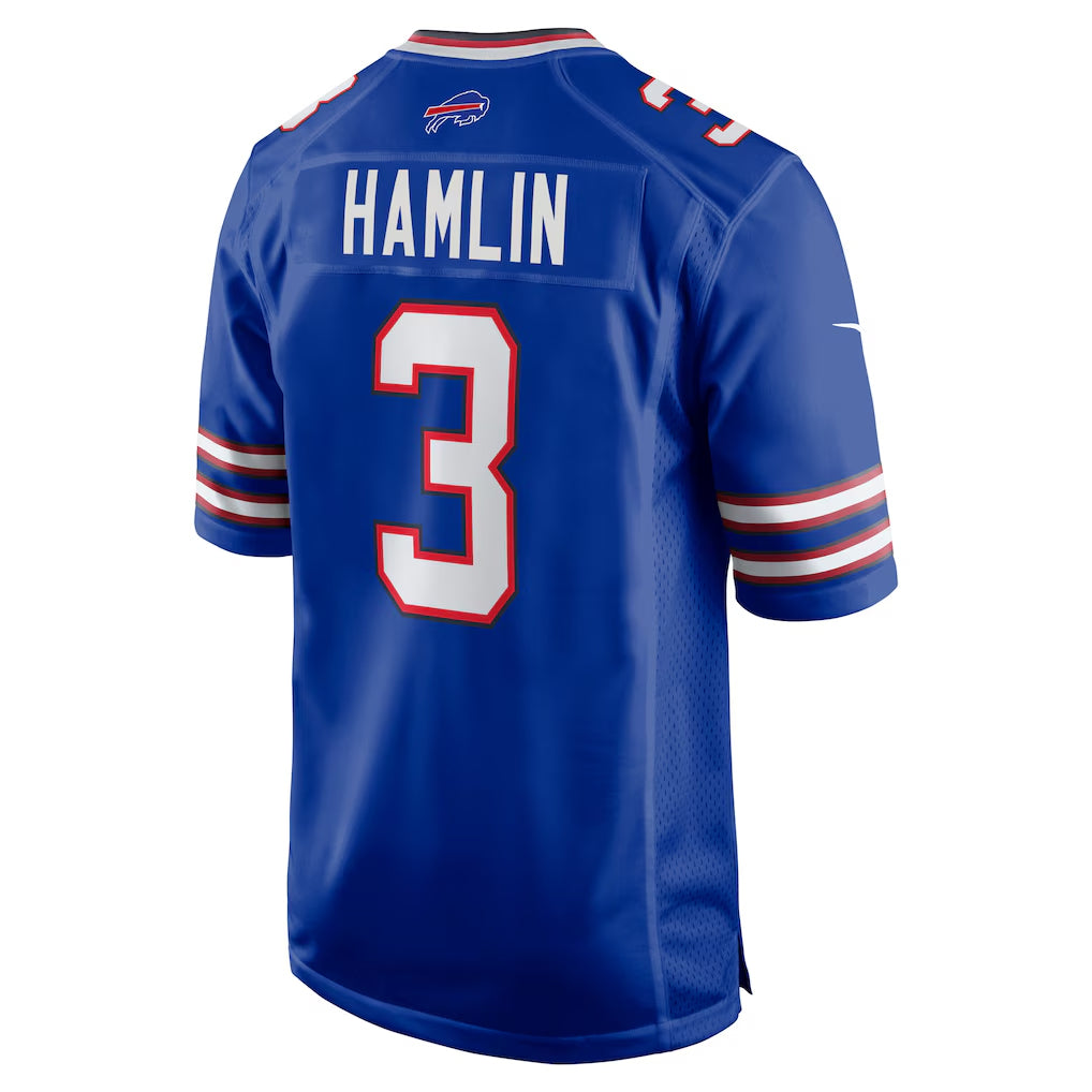 harde B.Bills #3 Damar Hamlin Player Royal Home Game Stitched Jerseys