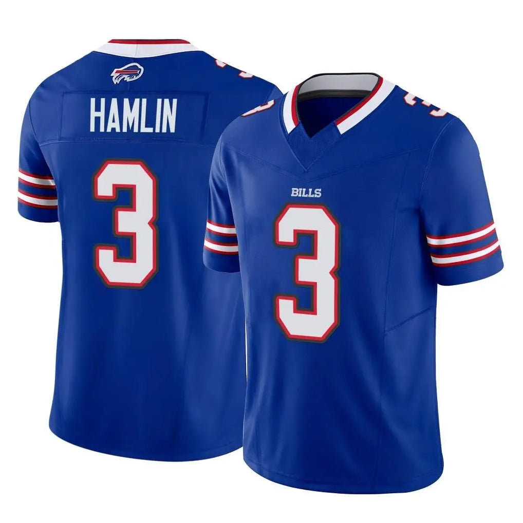 harde B.Bills #3 Damar Hamlin Player Royal Vapor F.U.S.E. Limited Home Game Stitched Jerseys