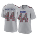 harde B.Bills #44 Joe Andreessen Player Gray Fashion Home Game Stitched Jerseys
