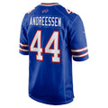harde B.Bills #44 Joe Andreessen Player Royal Home Game Stitched Jerseys