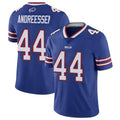 harde B.Bills #44 Joe Andreessen Player Royal Vapor Untouchable Limited Stitched Jerseys