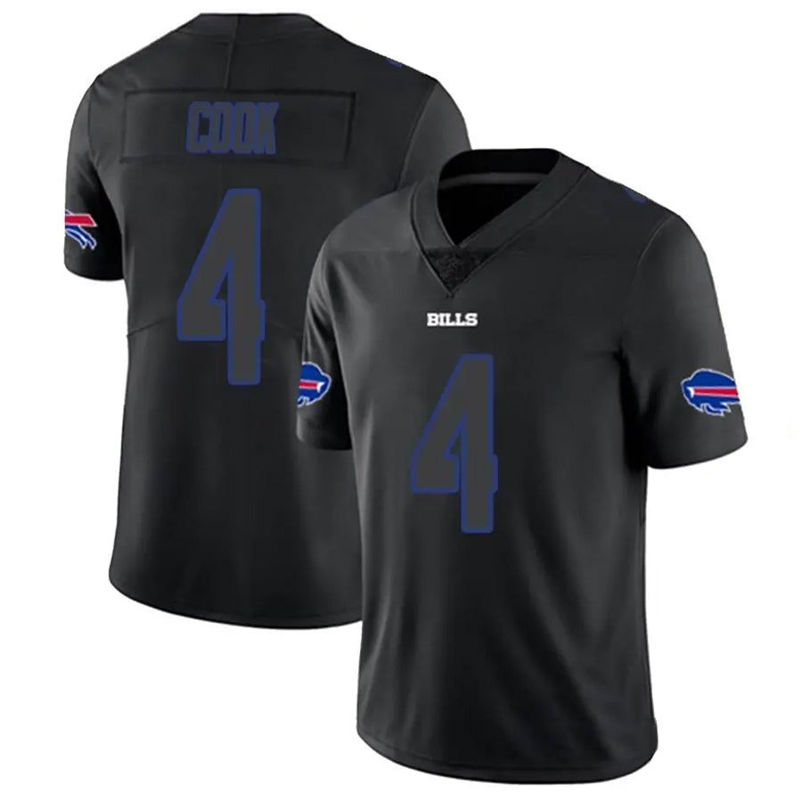 harde B.Bills #4 James Cook Player Black Limited  Stitched Jerseys