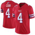 harde B.Bills #4 James Cook Player Red Vapor F.U.S.E. Limited Stitched Jerseys