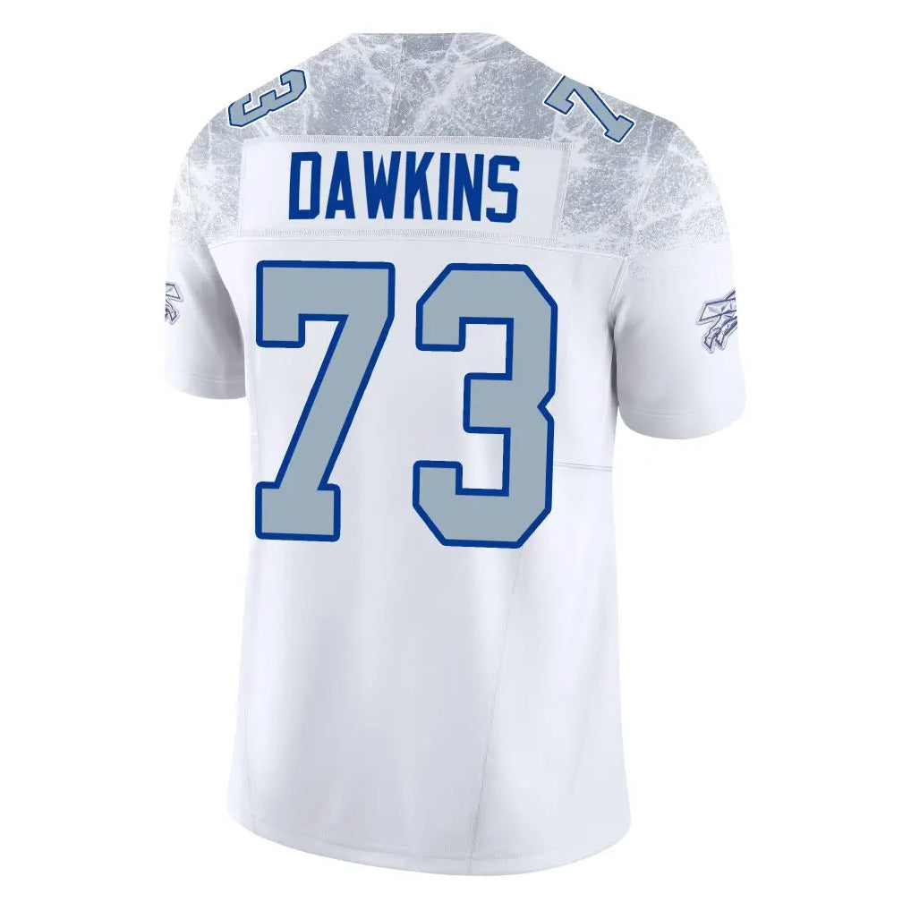 harde B.Bills #73 Dion Dawkins Benford Player White Rivalries Collection Limited Home Game Stitched Jerseys