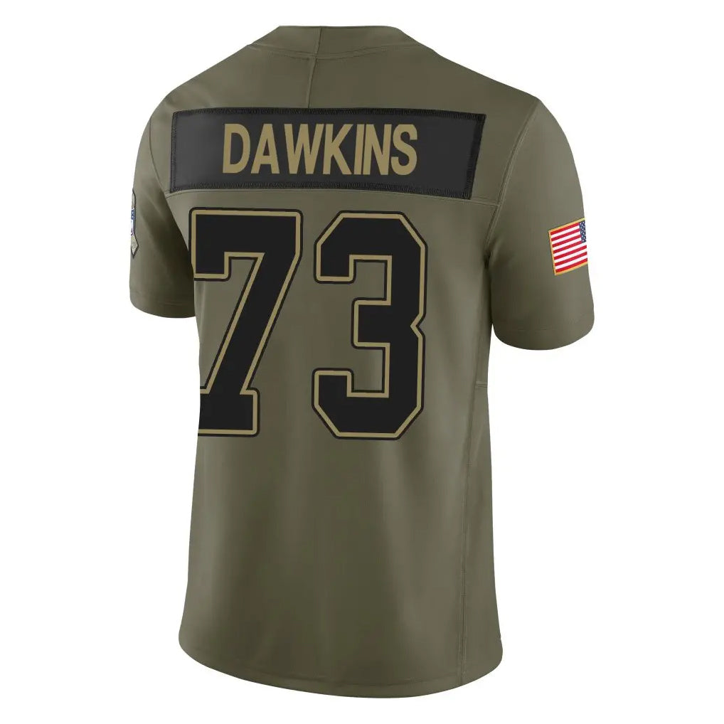 harde B.Bills #73 Dion Dawkins Player Olive Salute to Service Limited Home Game Stitched Jerseys