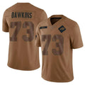 harde B.Bills #73 Dion Dawkins Player Brown Salute To Service Limited  Stitched Jerseys