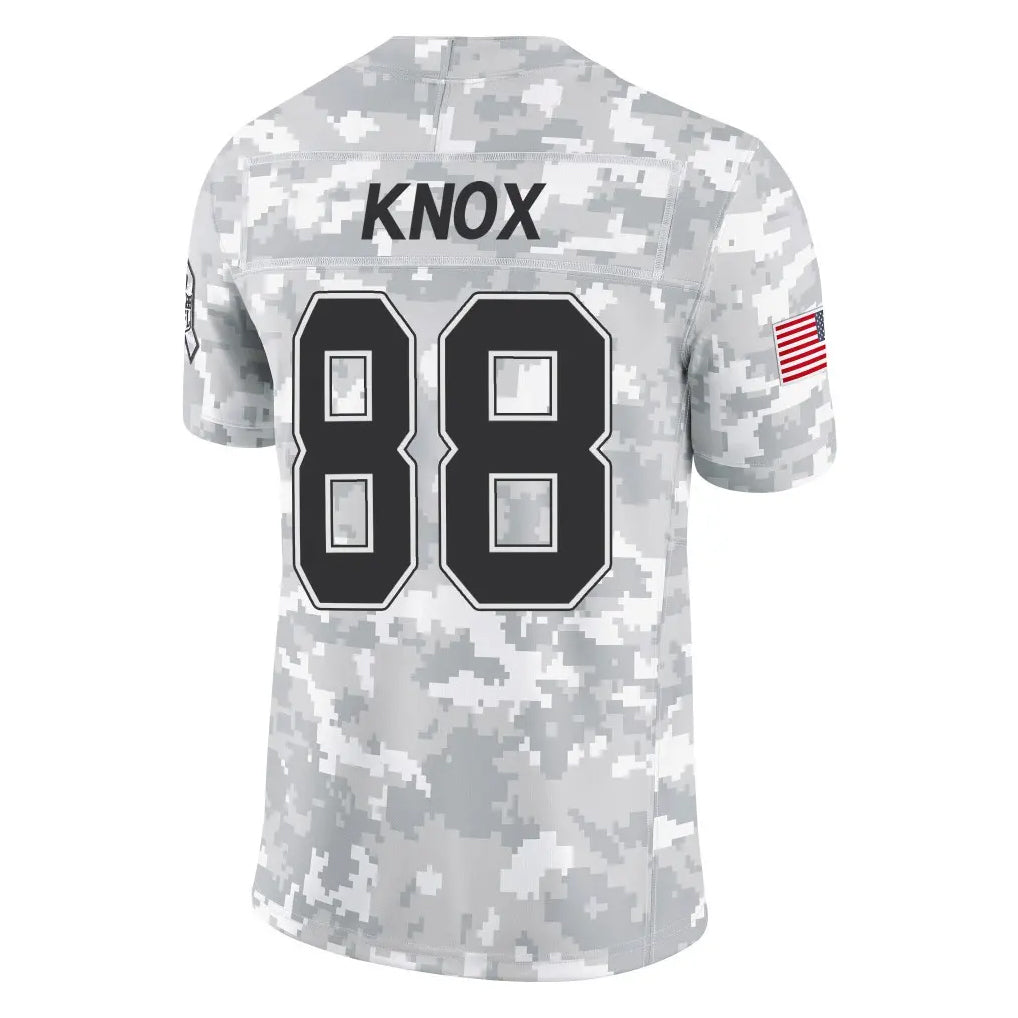 harde B.Bills #88 Dawson Knox Player Arctic Camo Salute to Service Limited Stitched Jerseys