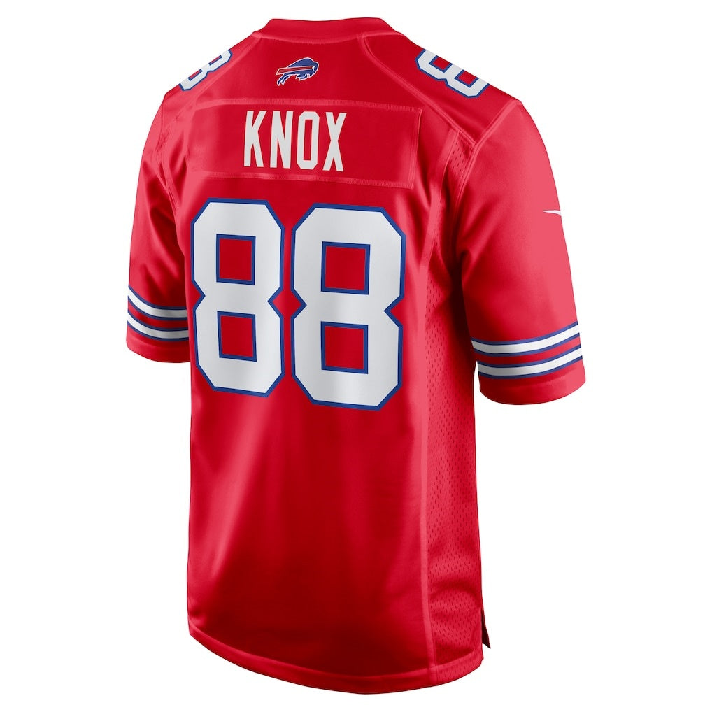 harde B.Bills #88 Dawson Knox Red Alternate Game Stitched Jerseys