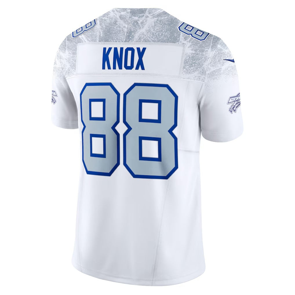 harde B.Bills #88 Dawson Knox White 2025 Rivalries Collection Limited Stitched Jerseys