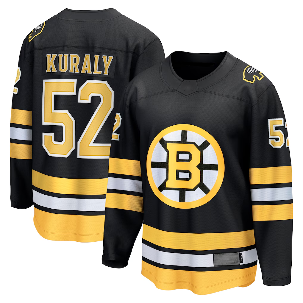 harde B.Bruins #52 Sean Kuraly Black Home Breakaway Player Stitched Jerseys