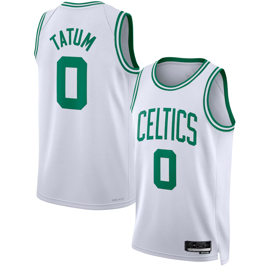 harde B.Celtics #0 Jayson Tatum White Swingman Jerseys - Association Edition