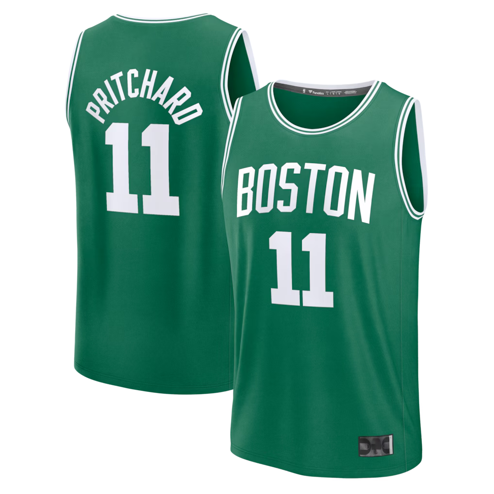 harde B.Celtics #11 Payton Pritchard Kelly Green Fast Break Replica Jerseys - Icon Edition