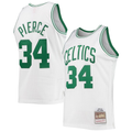 harde B.Celtics #34 Paul Pierce Mitchell & Ness White Hardwood Classics Swingman Jerseys