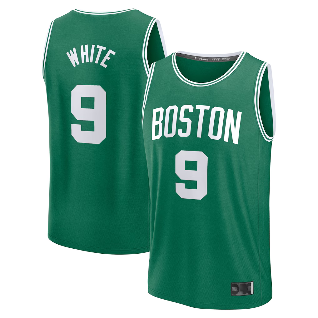 harde B.Celtics #9 Derrick White  Kelly Green Fast Break Replica Player Jerseys - Icon Edition