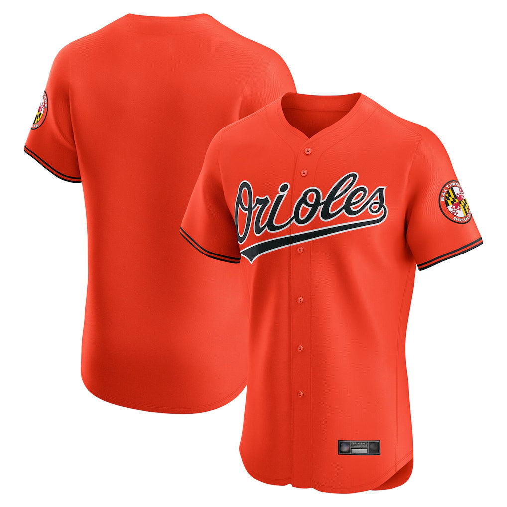 harde B.Orioles Orange Limited Elite Home Game Blank Player Stitched Jerseys