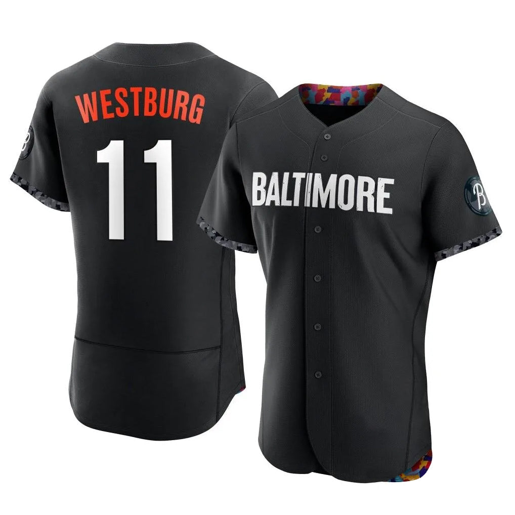 harde B.Orioles #11 Jordan Westburg Player Black City Connect Limited Elite Home Game Stitched Jerseys