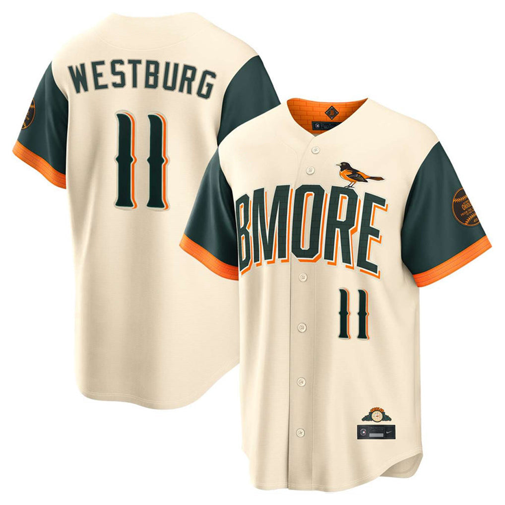 harde B.Orioles #11 Jordan Westburg Player Cream 2026 City Connect Home Game Stitched Jerseys