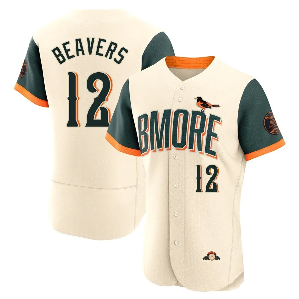 harde B.Orioles #12 Dylan Beavers Player Cream 2026 City Connect Limited Elite Home Game Stitched Jerseys