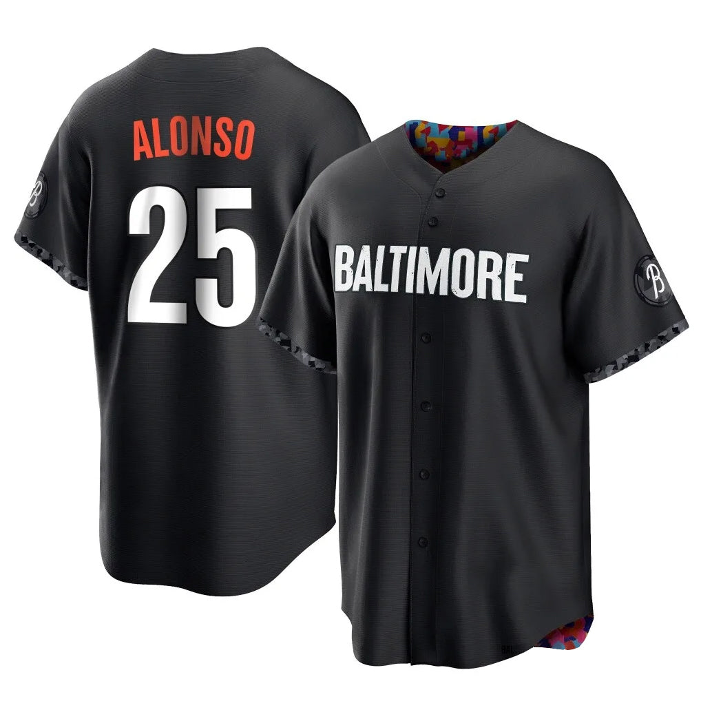 harde B.Orioles #25 Pete Alonso Player Black City Connect Home Game Stitched Jerseys