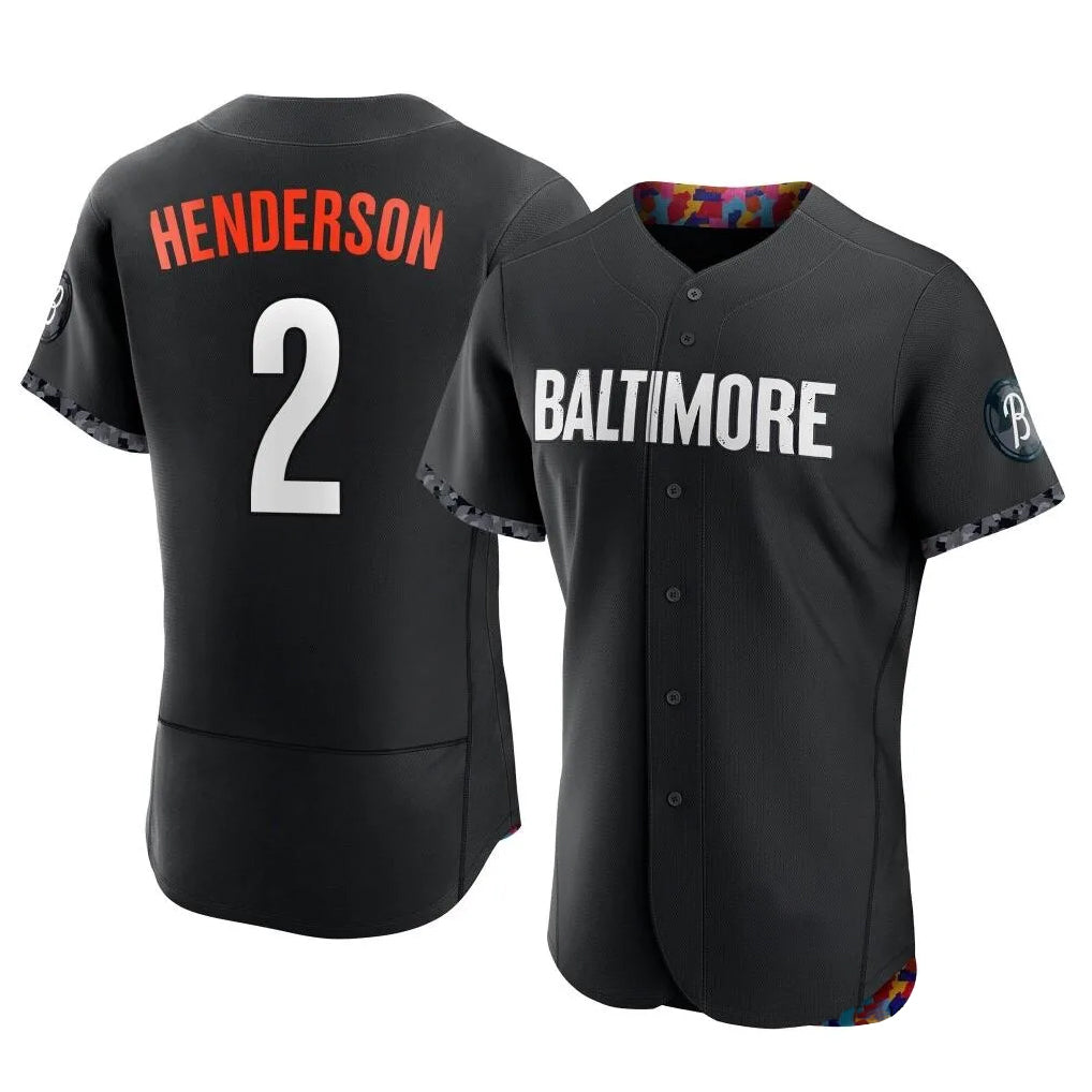 harde B.Orioles #2 Gunnar Henderson Player Black City Connect Limited Elite Home Game Stitched Jerseys