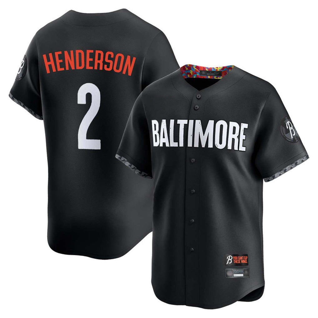 harde B.Orioles #2 Gunnar Henderson Player Black City Connect Limited Home Game Stitched Jerseys
