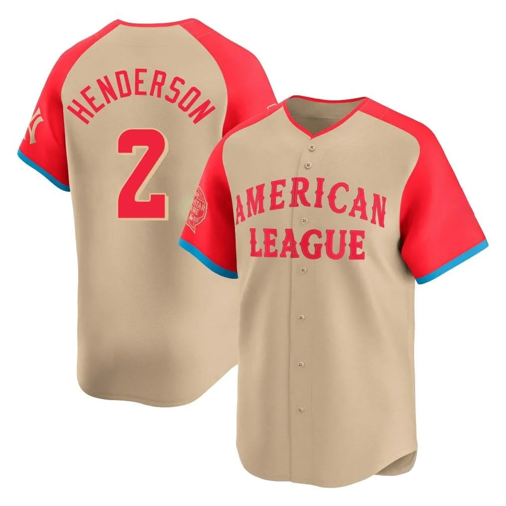 harde B.Orioles #2 Gunnar Henderson Player Cream American League All-Star Limited Home Game Stitched Jerseys