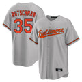 harde B.Orioles #35 Adley Rutschman Gray Home Game Stitched Jerseys
