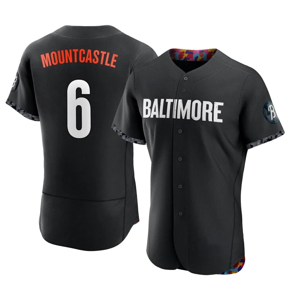 harde B.Orioles #6 Ryan Mountcastle Player Black City Connect Limited Elite Home Game Stitched Jerseys