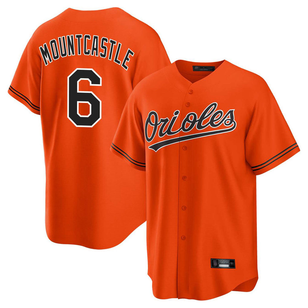 harde B.Orioles #6 Ryan Mountcastle Player Orange Home Game Stitched Jerseys