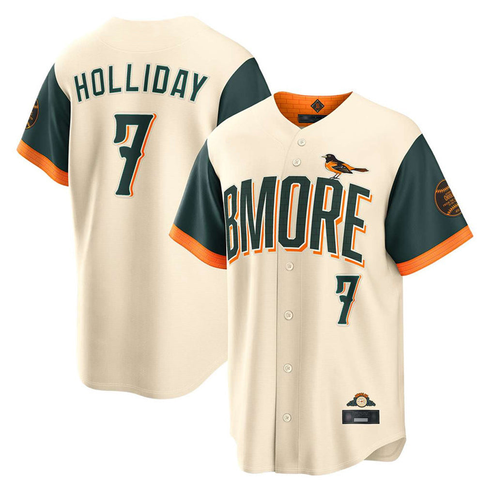 harde B.Orioles #7 Jackson Holliday Player Cream 2026 City Connect Home Game Stitched Jerseys