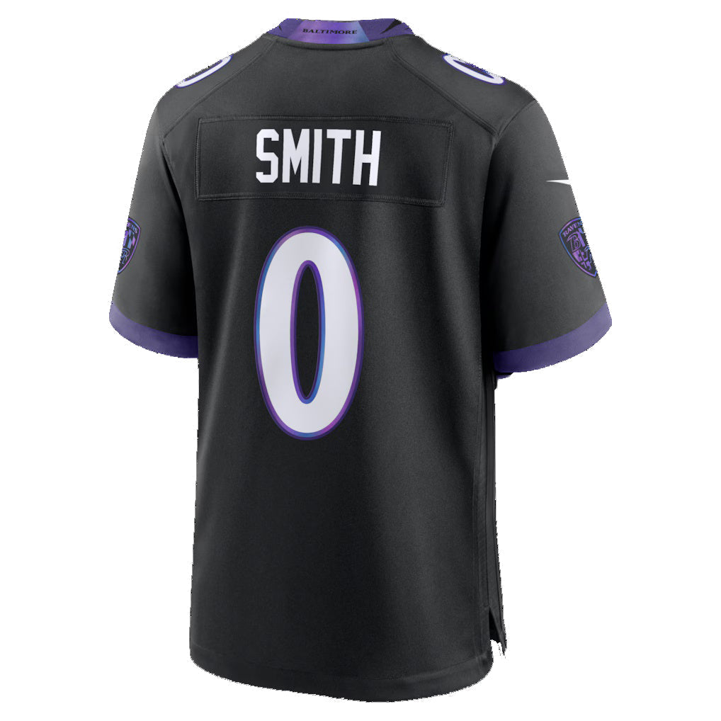 harde B.Ravens #0 Roquan Smith Black Alternate Game Stitched Jerseys