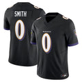 harde B.Ravens #0 Roquan Smith Player Black Vapor F.U.S.E. Limited Stitched Jerseys