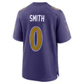 harde B.Ravens #0 Roquan Smith Purple Alternate Game Stitched Jerseys
