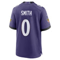 harde B.Ravens #0 Roquan Smith Purple Team Game Stitched Jerseys