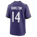 harde B.Ravens #14 Kyle Hamilton Purple Team Game Stitched Jerseys