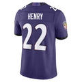 harde B.Ravens #22 Derrick Henry Player Purple Limited Elite Home Game Stitched Jerseys