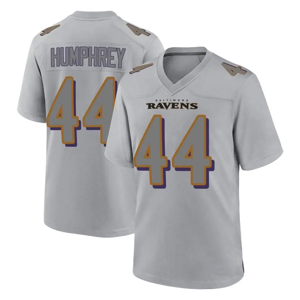 harde B.Ravens #44 Marlon Humphrey Player Gray Replica Limited Stitched Jerseys