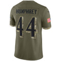 harde B.Ravens #44 Marlon Humphrey Player Olive Salute To Service Limited Stitched Jerseys