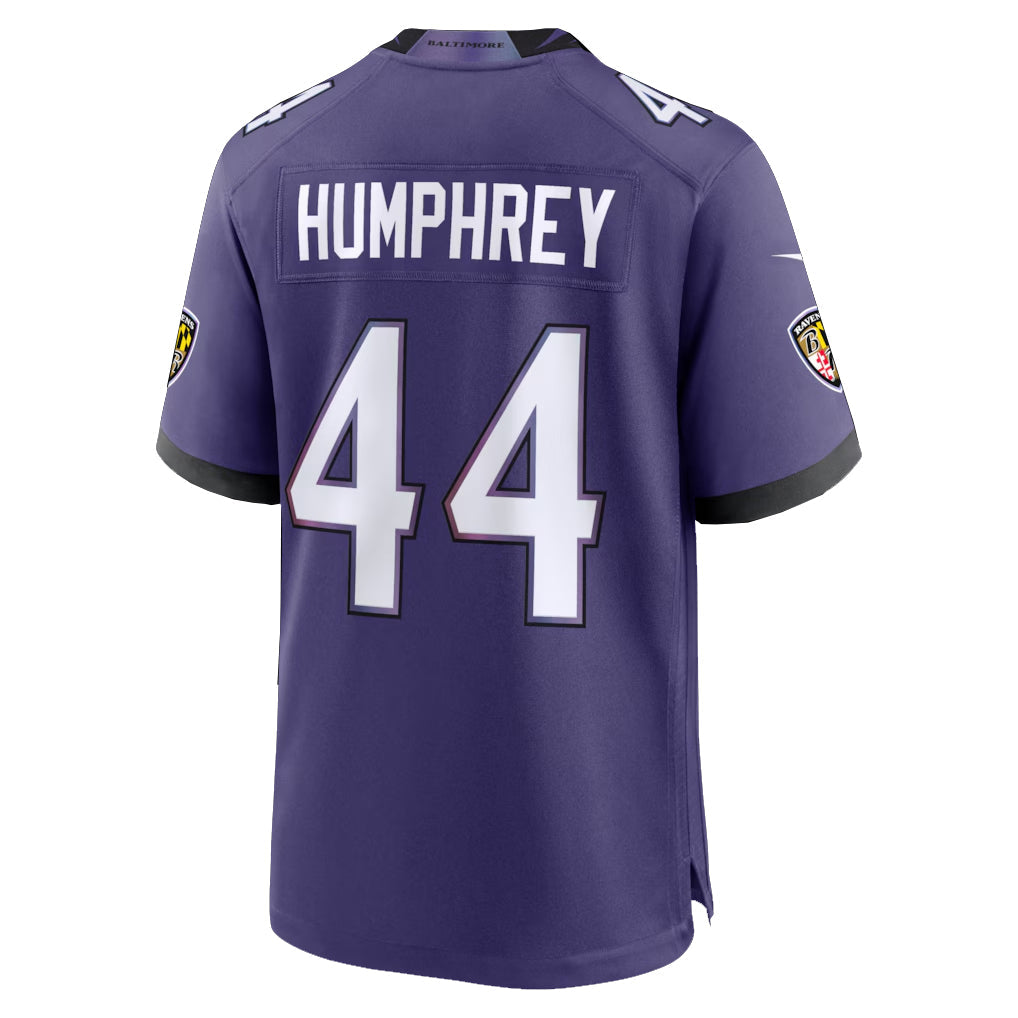 harde B.Ravens #44 Marlon Humphrey Player Purple Home Game Stitched Jerseys
