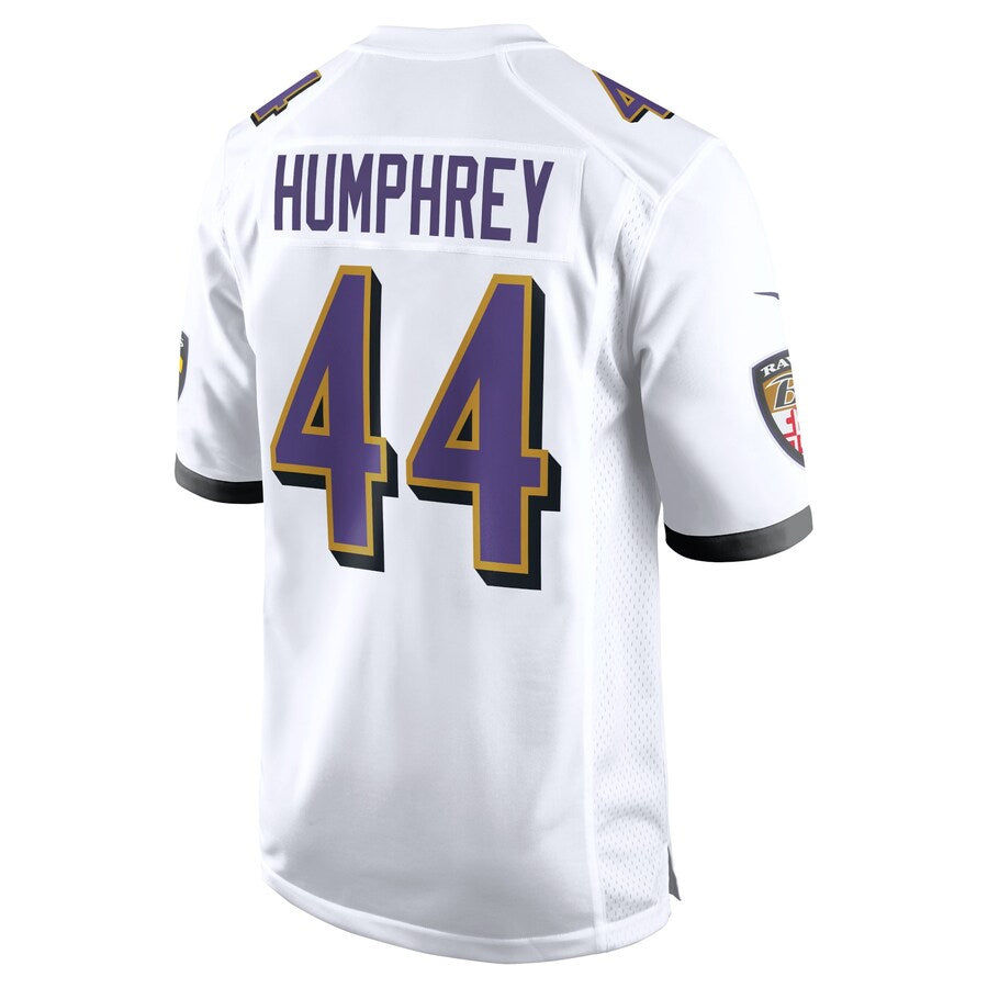 harde B.Ravens #44 Marlon Humphrey Player White Alternate Home Game Stitched Jerseys