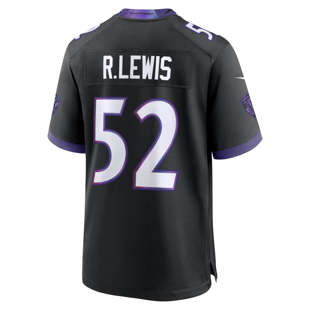 harde B.Ravens #52 Ray Lewis Black Alternate Retired Player Stitched Jerseys