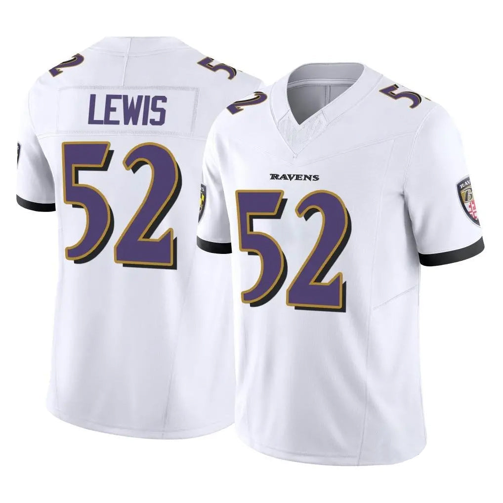 harde B.Ravens #52 Ray Lewis Player White Vapor F.U.S.E. Limited Game Home Stitched Jerseys